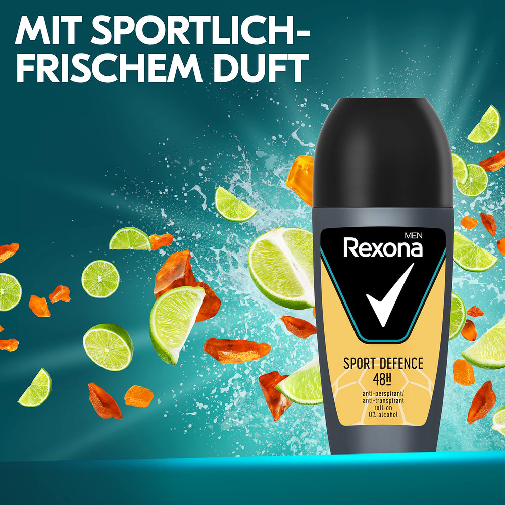 Rexona Sport Defence, emballage compact idéal pour le sac de sport.
