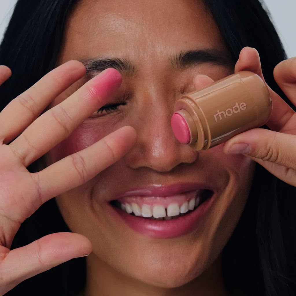 Usage quotidien rapide avec Rhode Juice Box Rose vif Blush