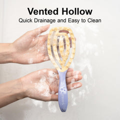 RHOS brosse ergonomique avec manche – prise confortable pour cheveux longs