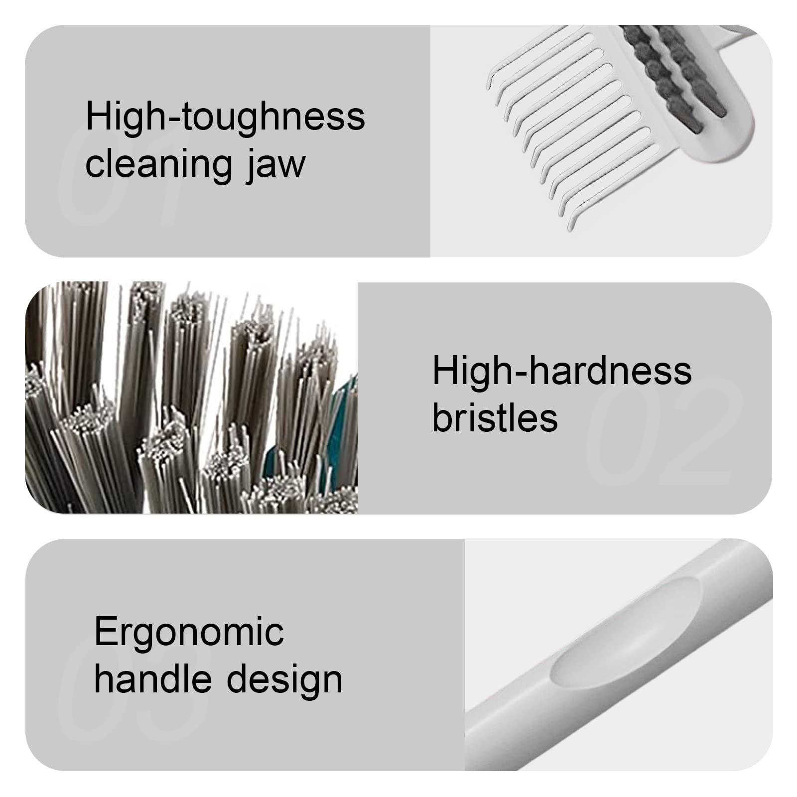 RHOS matériaux durables en PP et nylon, outil robuste et facile à nettoyer.