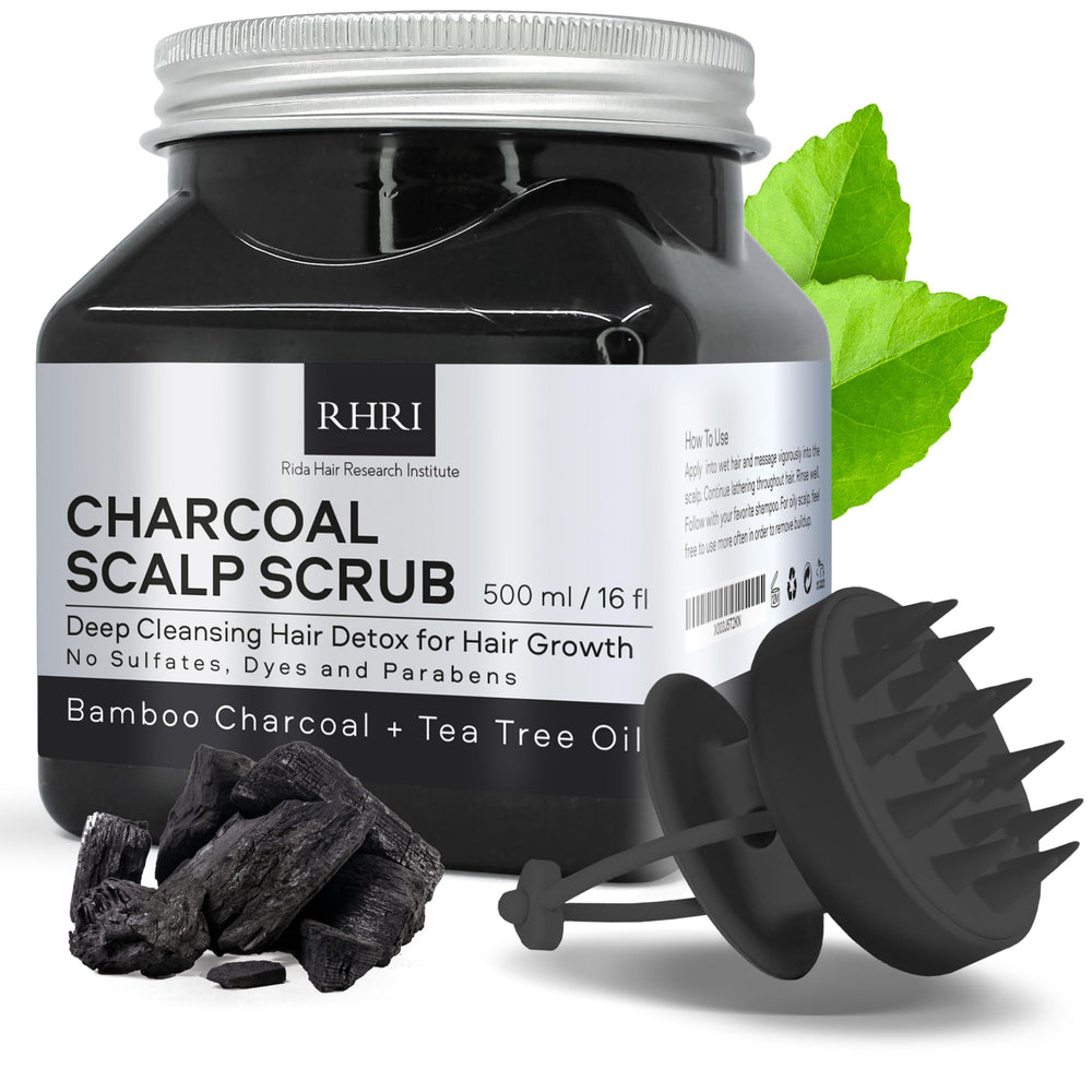 RHRI gommage charbon bambou purifie le cuir chevelu en profondeur et les cheveux