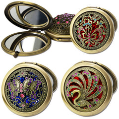 Rich Boxer miroir compact en bronze, pratique et élégant
