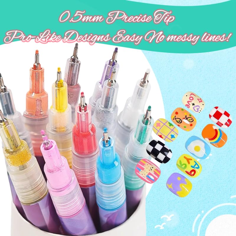 Ricishiy-stylo-art-ongles-3d-peinture-creme pour textures en relief.