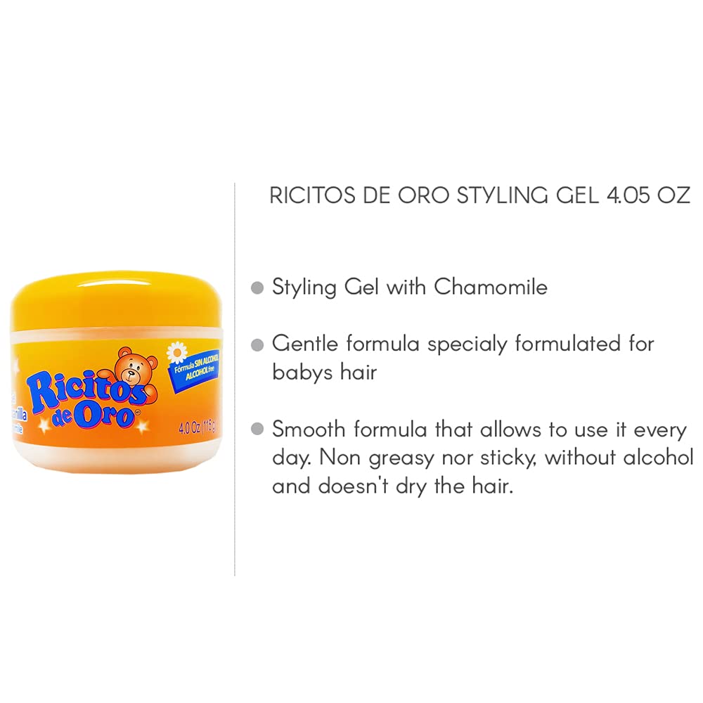 Ingrédients naturels: camomille dans le gel coiffant Ricitos de Oro.