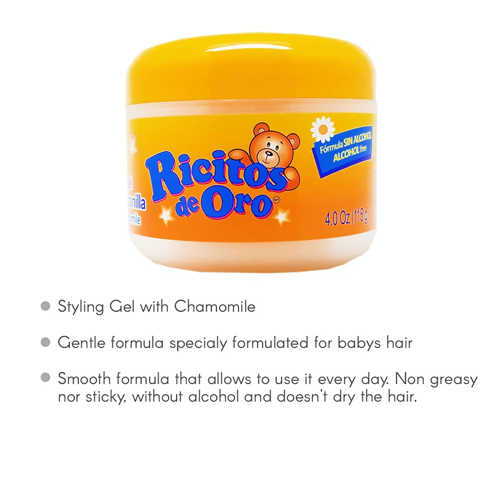 Pack de six Ricitos de Oro Gel Camomille prêt à l'emploi.