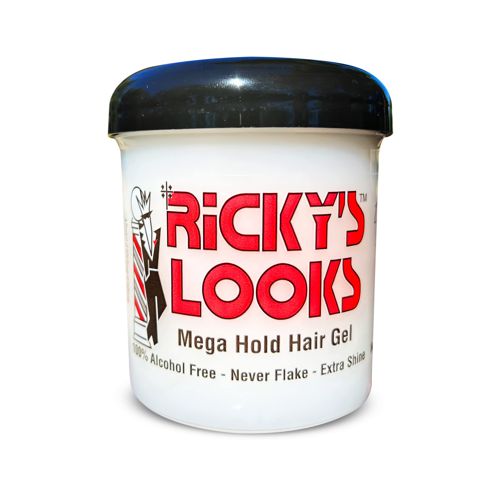 Ricky's Looks Mega Hold Gel offre une pose durable et une brillance légère.