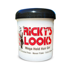 Ricky's Looks Mega Hold Gel offre une pose durable et une brillance légère.