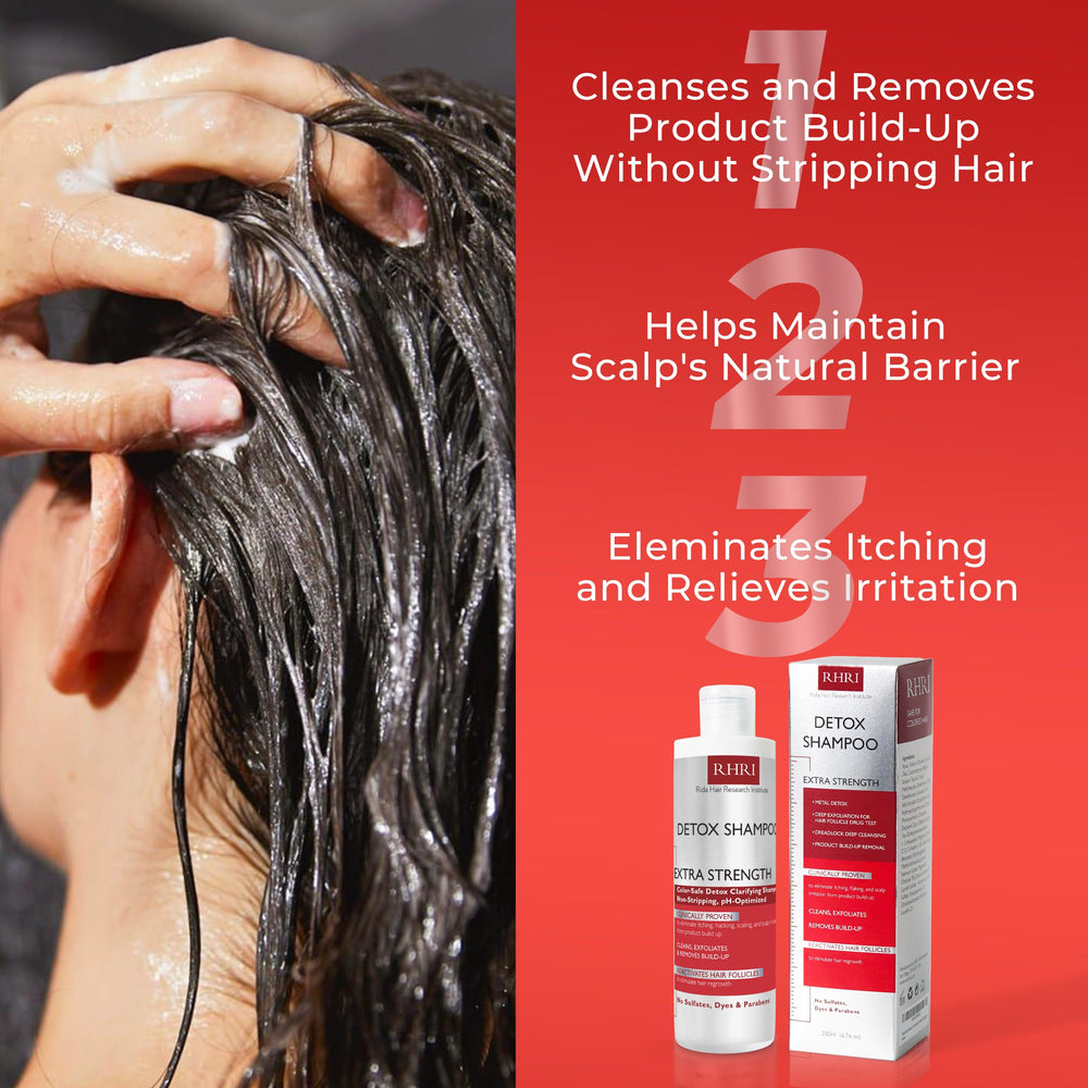 Rida Détox Shampoo utilisation quotidienne: compatible couleur et routine simple.