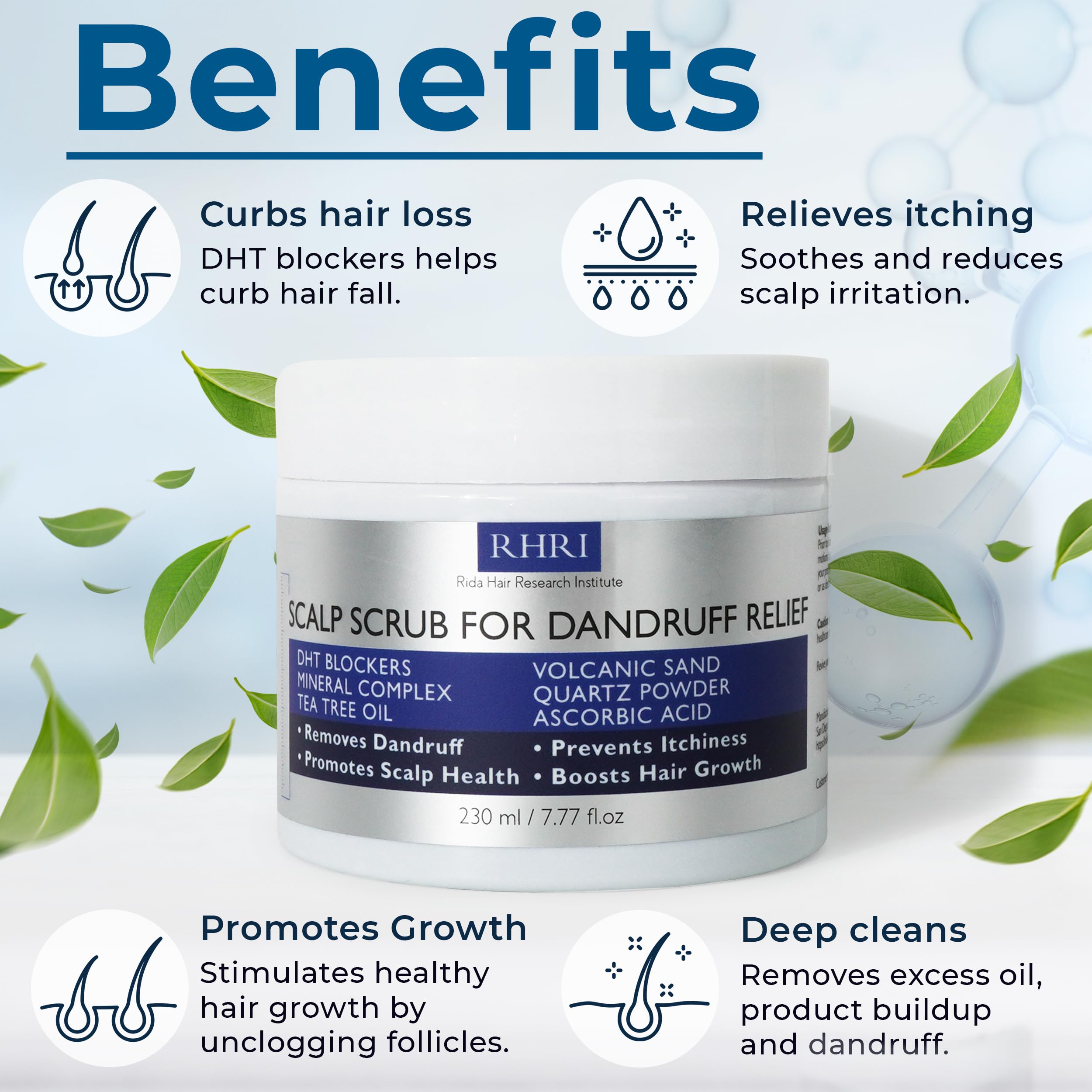 Formule biotine enrichie par Rida Hair Research Institute pour cheveux densifiés