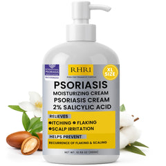 Crème psoriasis Rida Hair – tube, démontrant la texture légère et prête à l’emploi