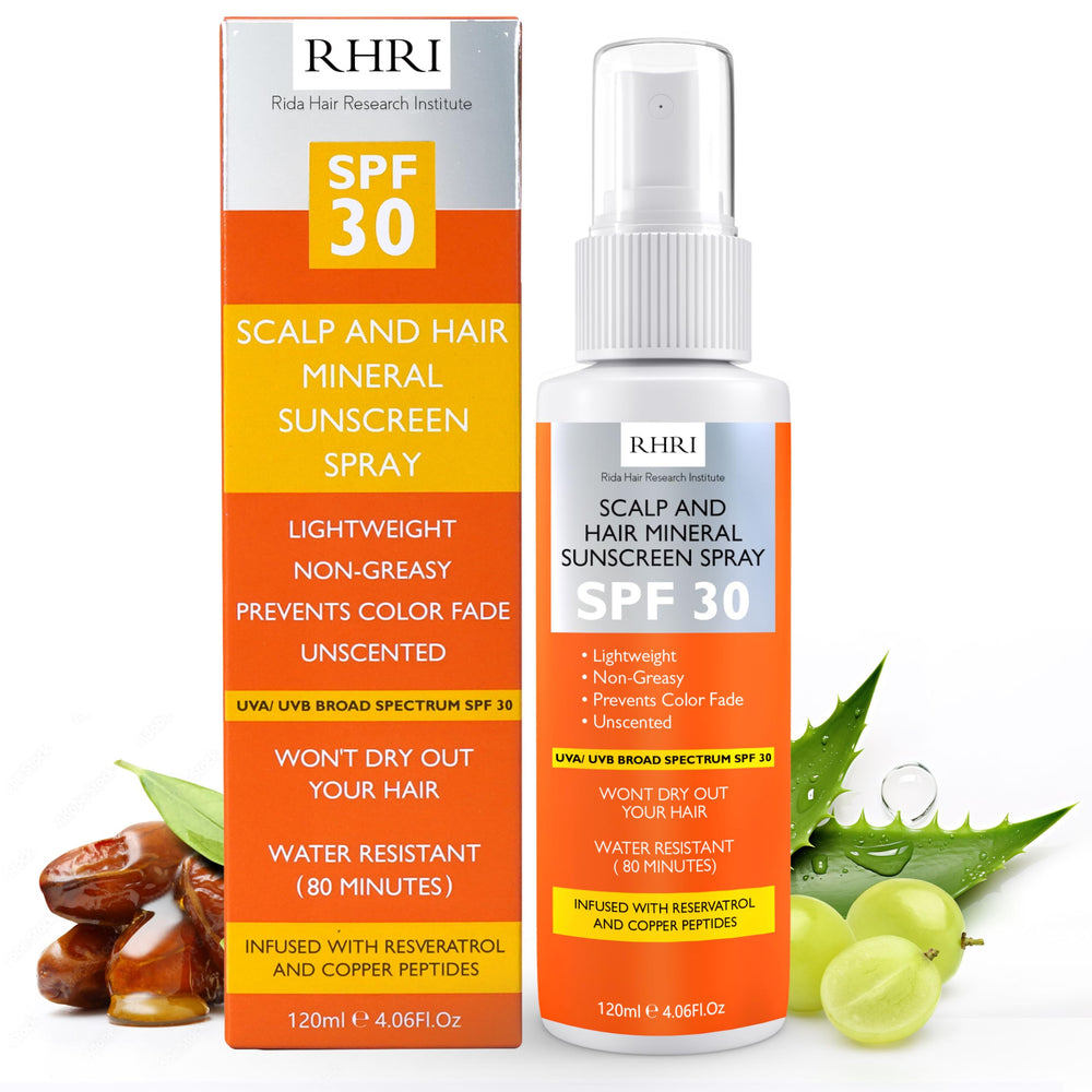 Rida Hair Research Institute spray solaire SPF30 sur cheveux pour protéger la couleur