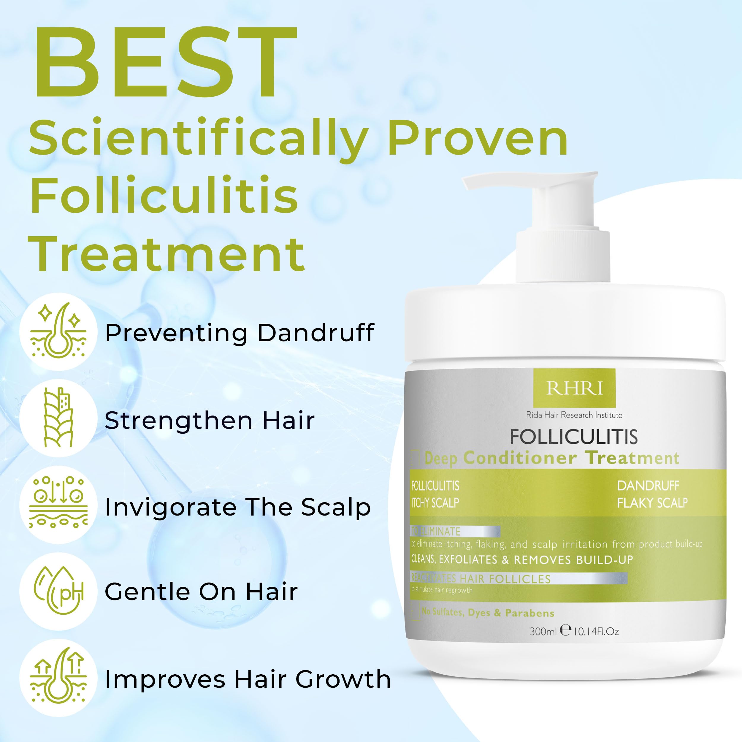 Rida Hair Research Institute – Texture crèmeuse du conditionneur offrant une hydratation douce.