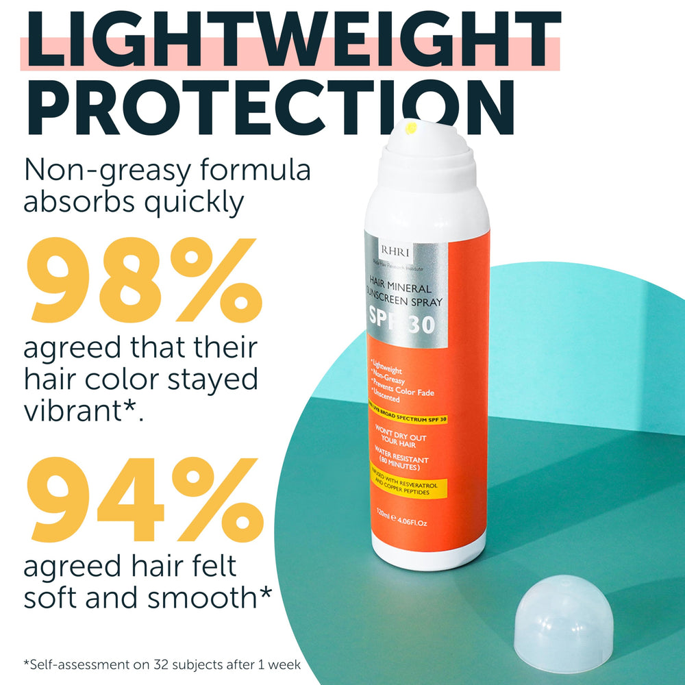 Rida SPF30 sans résidu, spray capillaire léger et non gras.