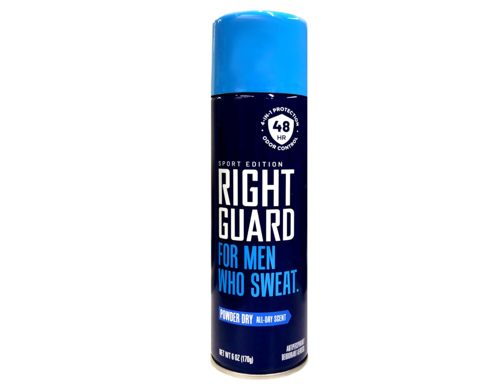 Right Guard Aérosol Sport Application en mouvement – facile à utiliser en déplacement.
