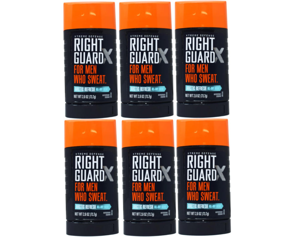 Right Guard Xtreme Defense – application fraîcheur arctique sans traces sur les vêtements.
