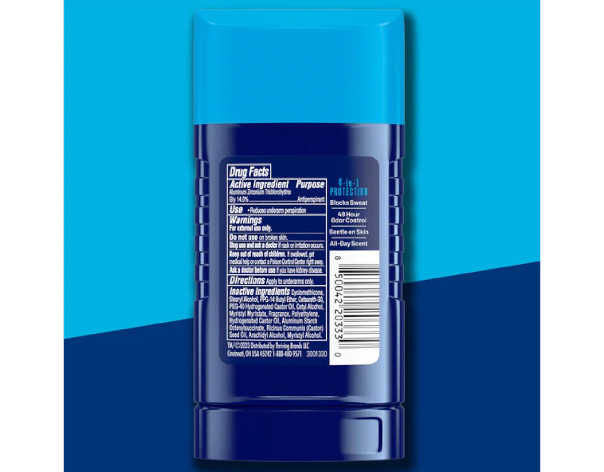 Right Guard Sport Frais Bille Invisible Pack triple pratique pour maison et bureau.