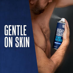 Right Guard Sport Powder Dry Scent spray dispense action for sweat control on the go