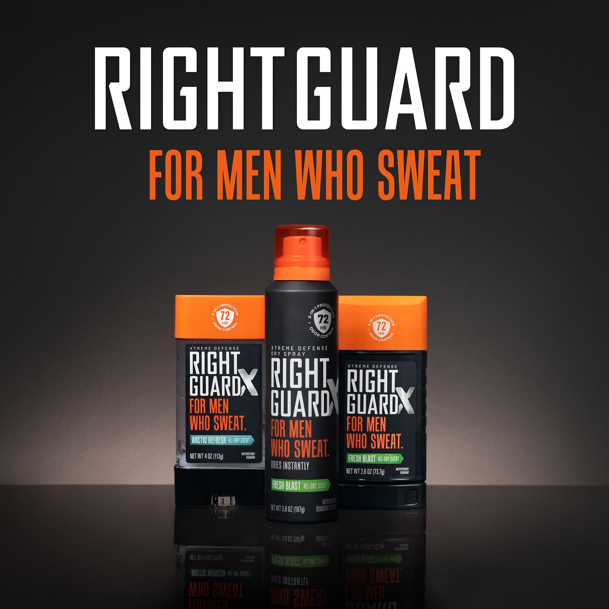 Fraîcheur durable de Right Guard Xtreme Defense pendant les activités sportives.