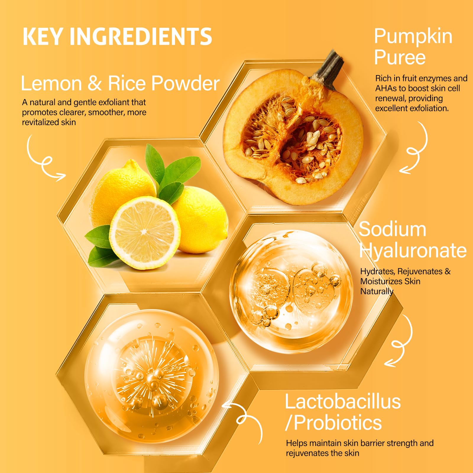 Application du masque Citrouille Enzyme RIHAKO sur le visage, soin facile.