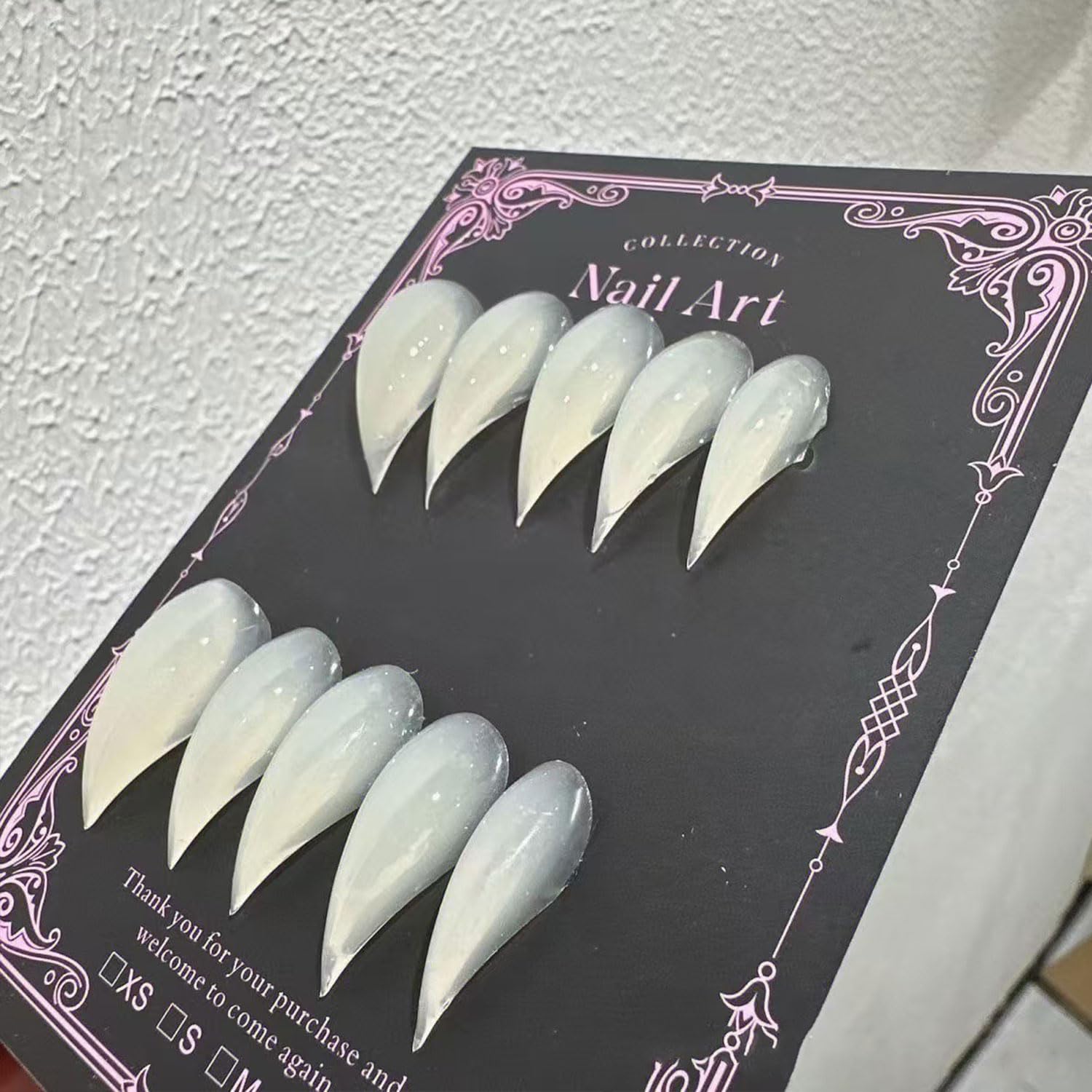 Ongles RIICFDD Halloween, pack 24 pièces prêt à porter pour fête