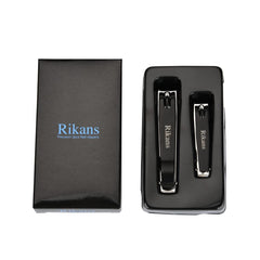 Rikans coffret métallique cadeau coupe-ongles, ensemble durable et prêt à offrir.
