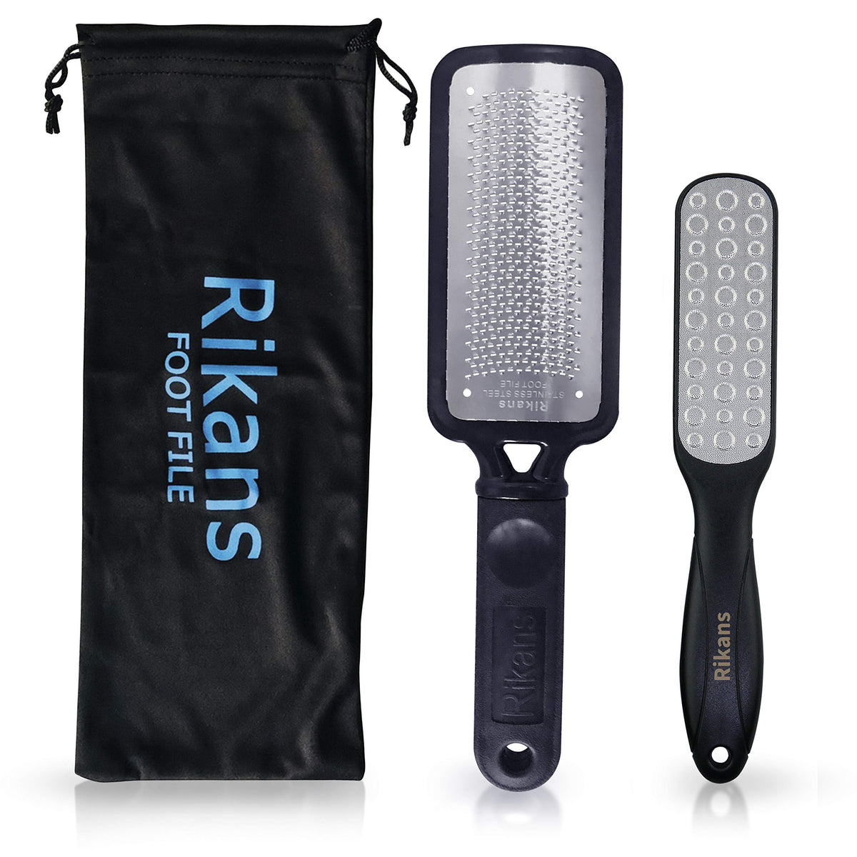 Rikans Colossal lime-pieds professionnelle humide pour une peau des pieds lisse et douce.