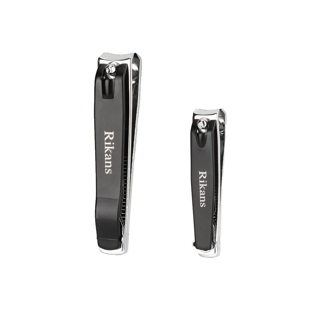 Rikans ensemble coupe-ongles dans boîte métallique, cadeau pratique durable.