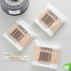 RIKWOG cotons-tiges coton non-blanchi naturel doux pour la peau sensible.