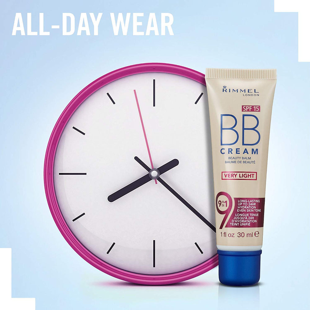 Rimmel BB Cream finition naturelle pour un rendu léger et uniforme.