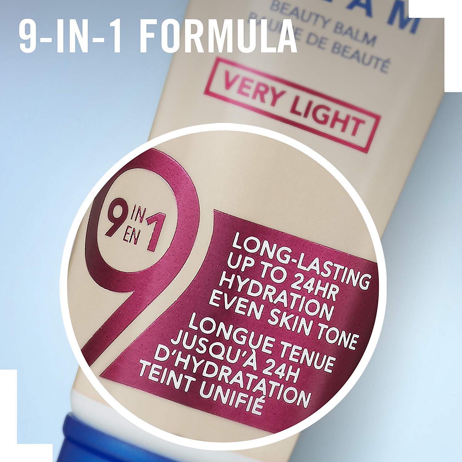 Rimmel BB Cream teinte moyenne adaptée à la plupart des carnations.