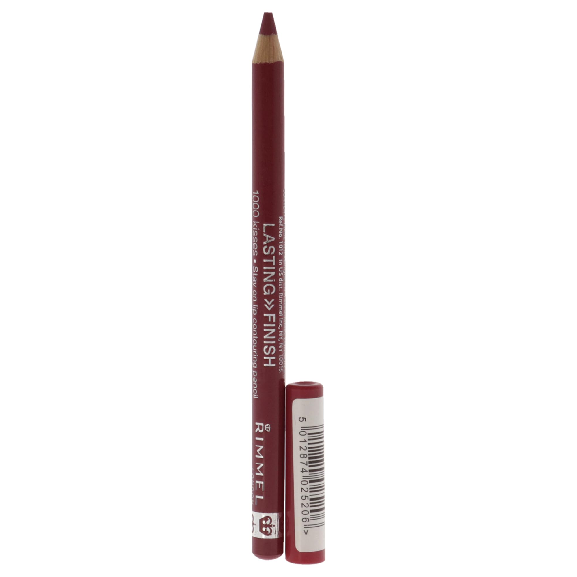 Rimmel India Pink sur les lèvres, échantillon net, contour défini et bavures réduites.