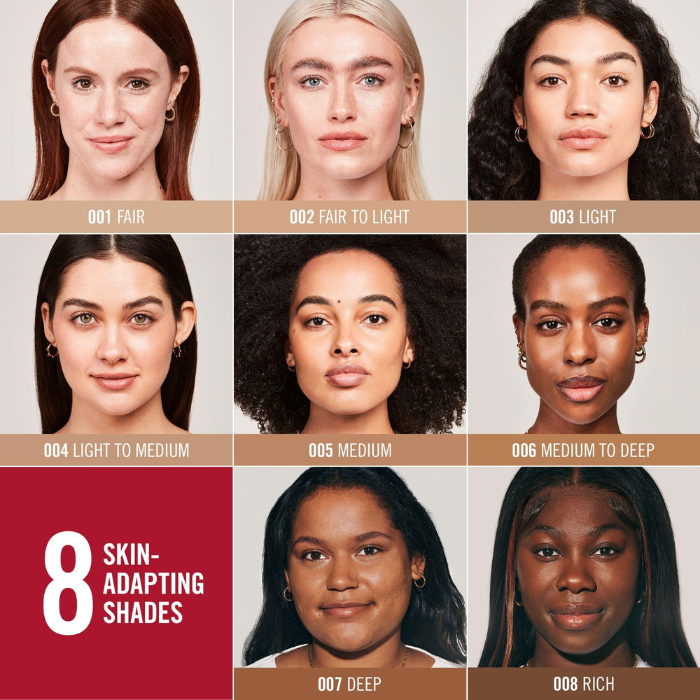 Rimmel Multi-Tasker 8-teintes-adaptees-peau: teinte adaptée pour un rendu naturel.