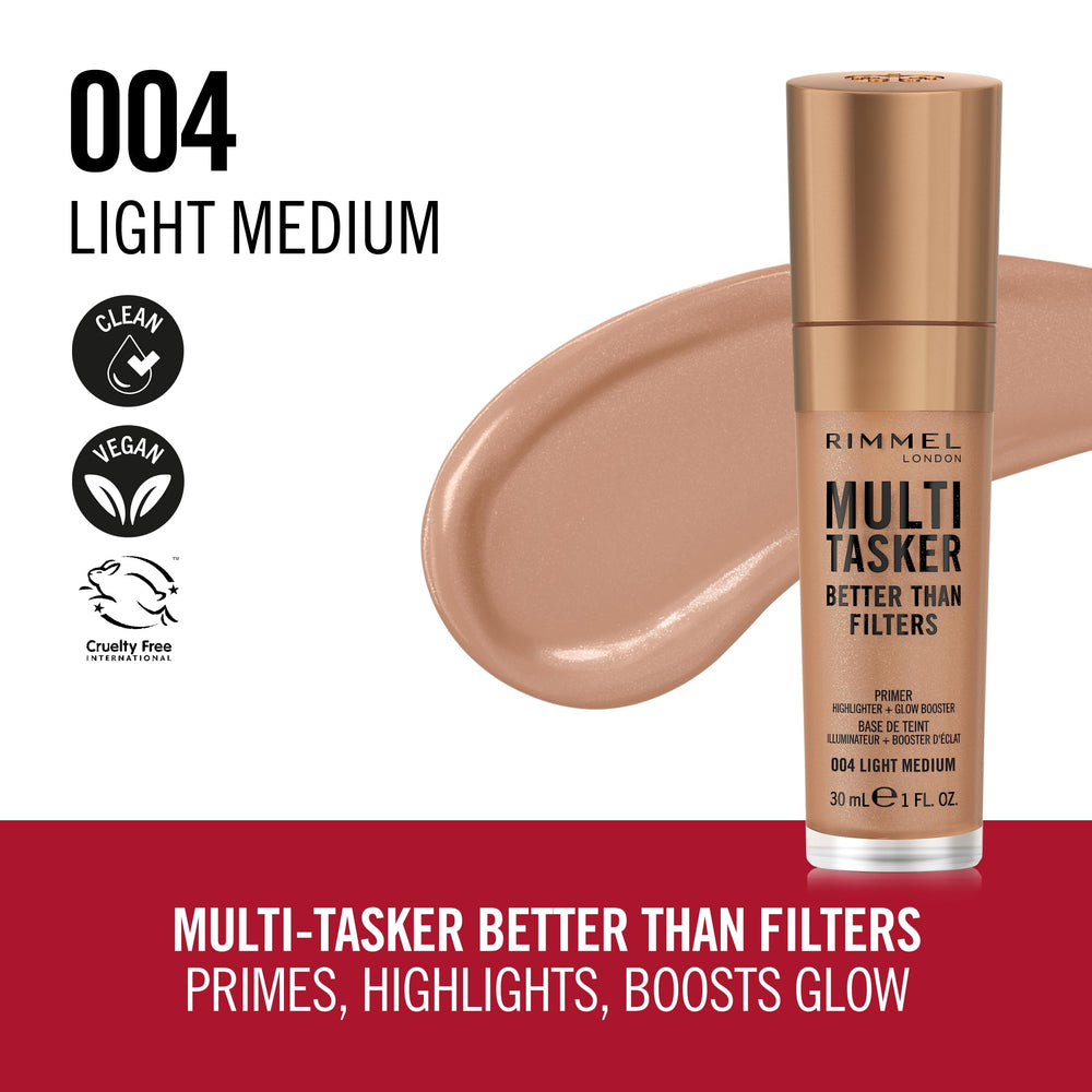 Rimmel Multi-Tasker boosteur-d-eclat: effet lumineux durable sur la peau.