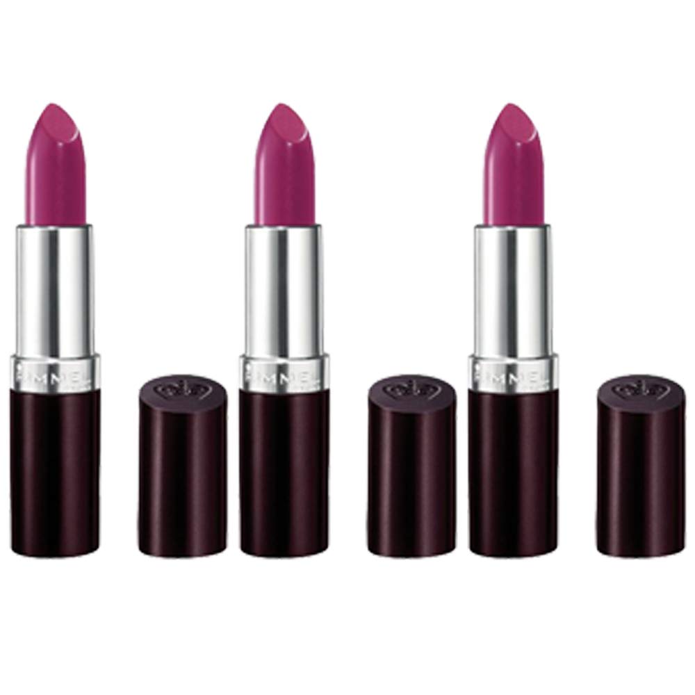 Rimmel rouge à lèvres Améthyste Scintillante emballage élégant et pratique.