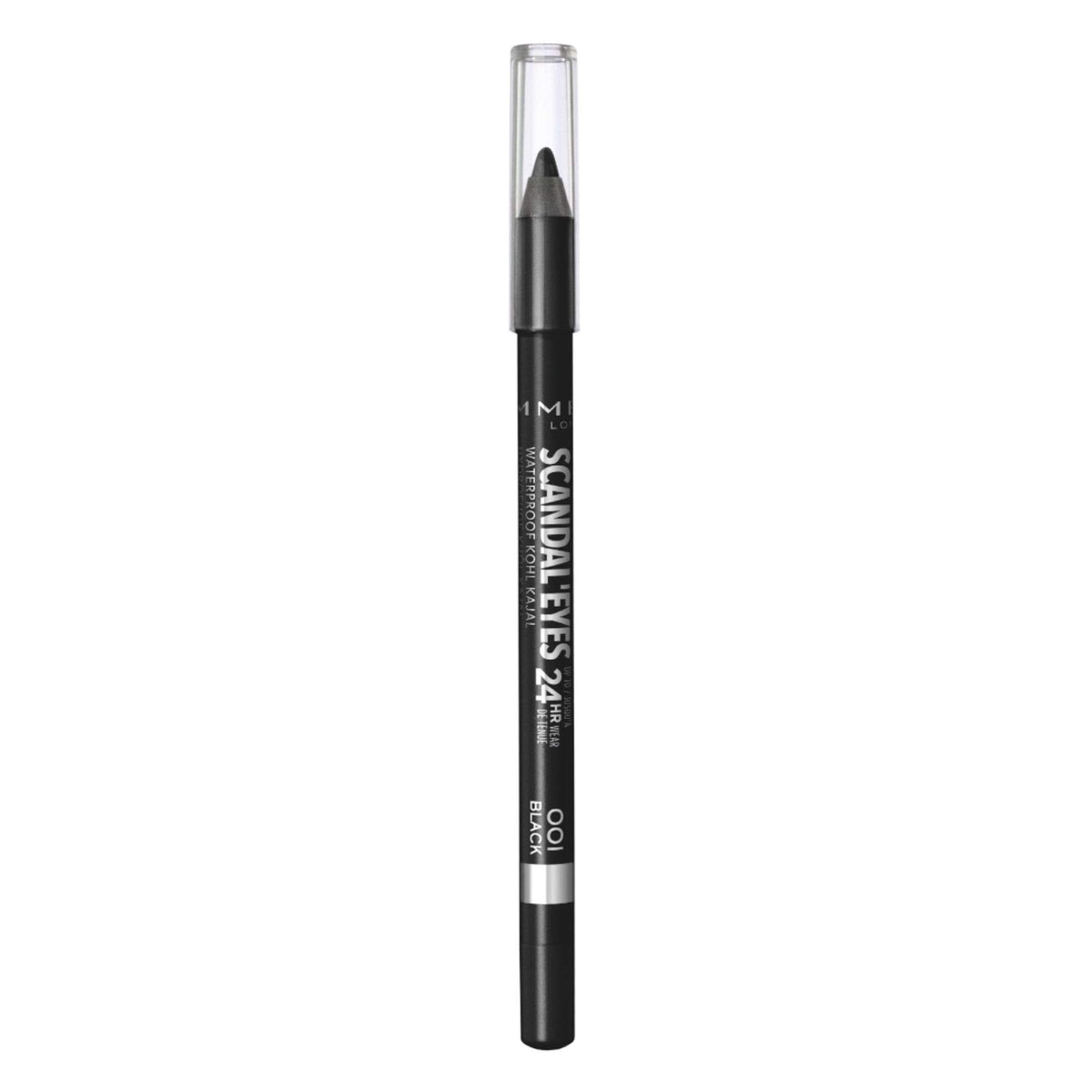 Rimmel Scandaleyes crayon yeux étanche noir, tenue durable toute la journée.