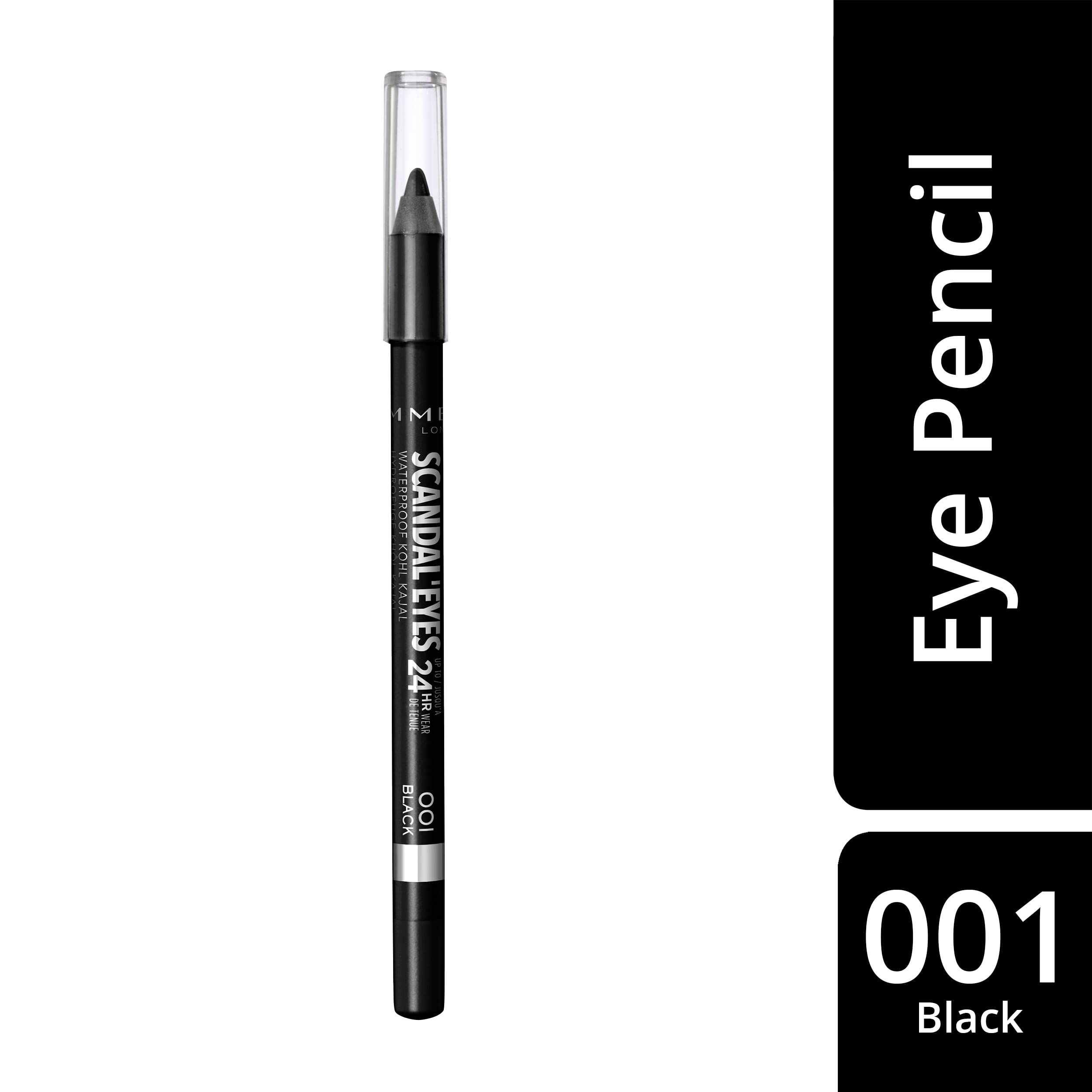 Rimmel Scandaleyes texture crème noire, application douce et confortable.
