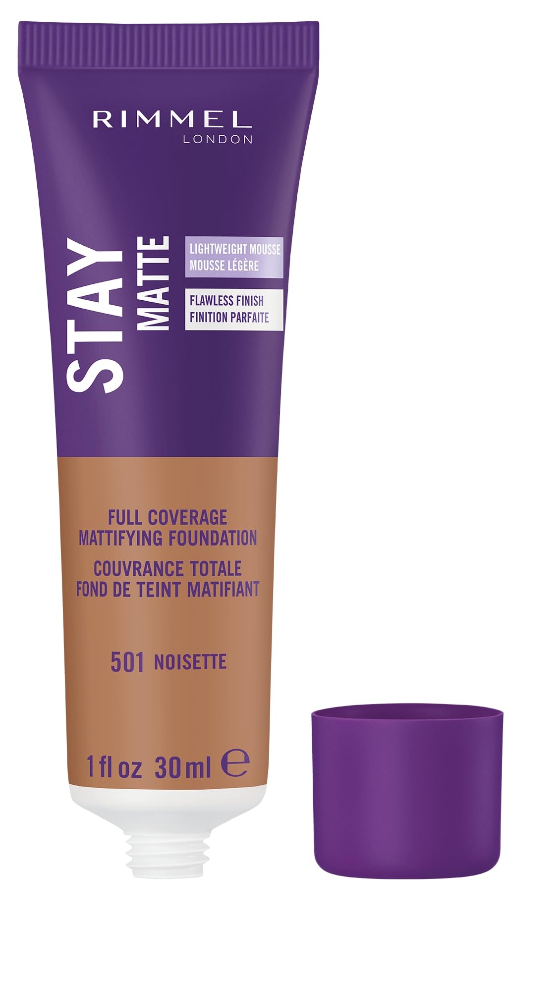 Rimmel Stay Matte Mousse – finition mate sur le visage et controle brillance.