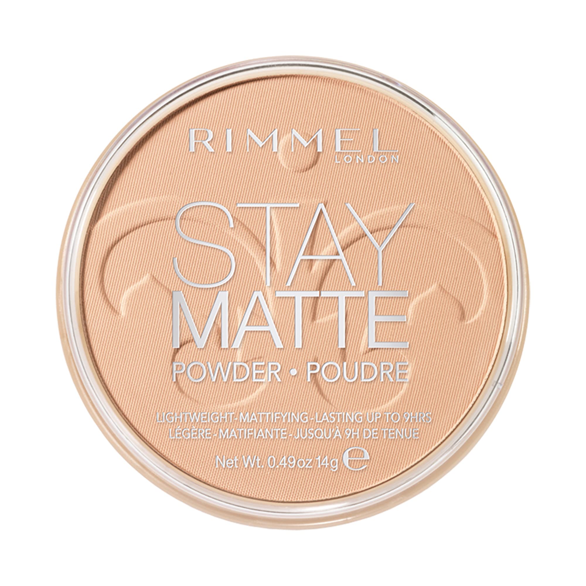 Rimmel Stay Matte poudre pressée Sandstorm, texture soyeuse pour application facile