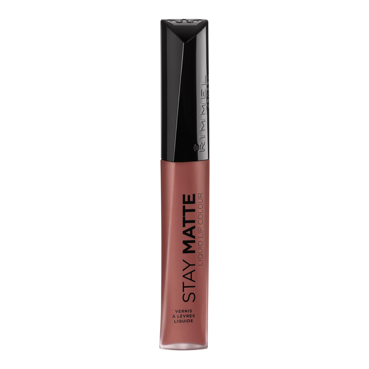Rimmel Tenue Matte Rouge Liquide – application longue tenue sur les lèvres.