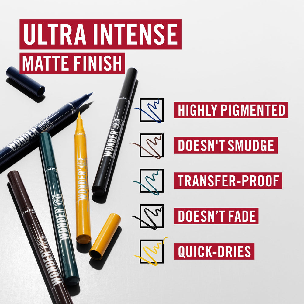 Rimmel WonderInk: finition matte durable et noire intense.