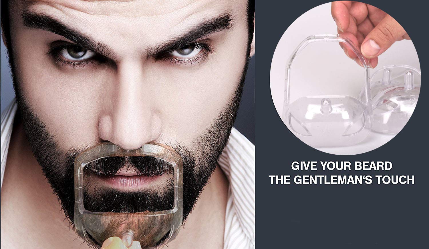 Gabarit Rimol barbe et moustache pour lignes précises