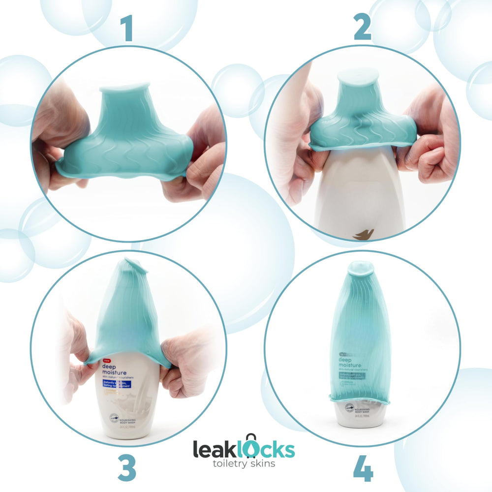 Rinseroo LeakLocks caoutchouc thermoplastique durable, résistance lors des trajets en avion et train