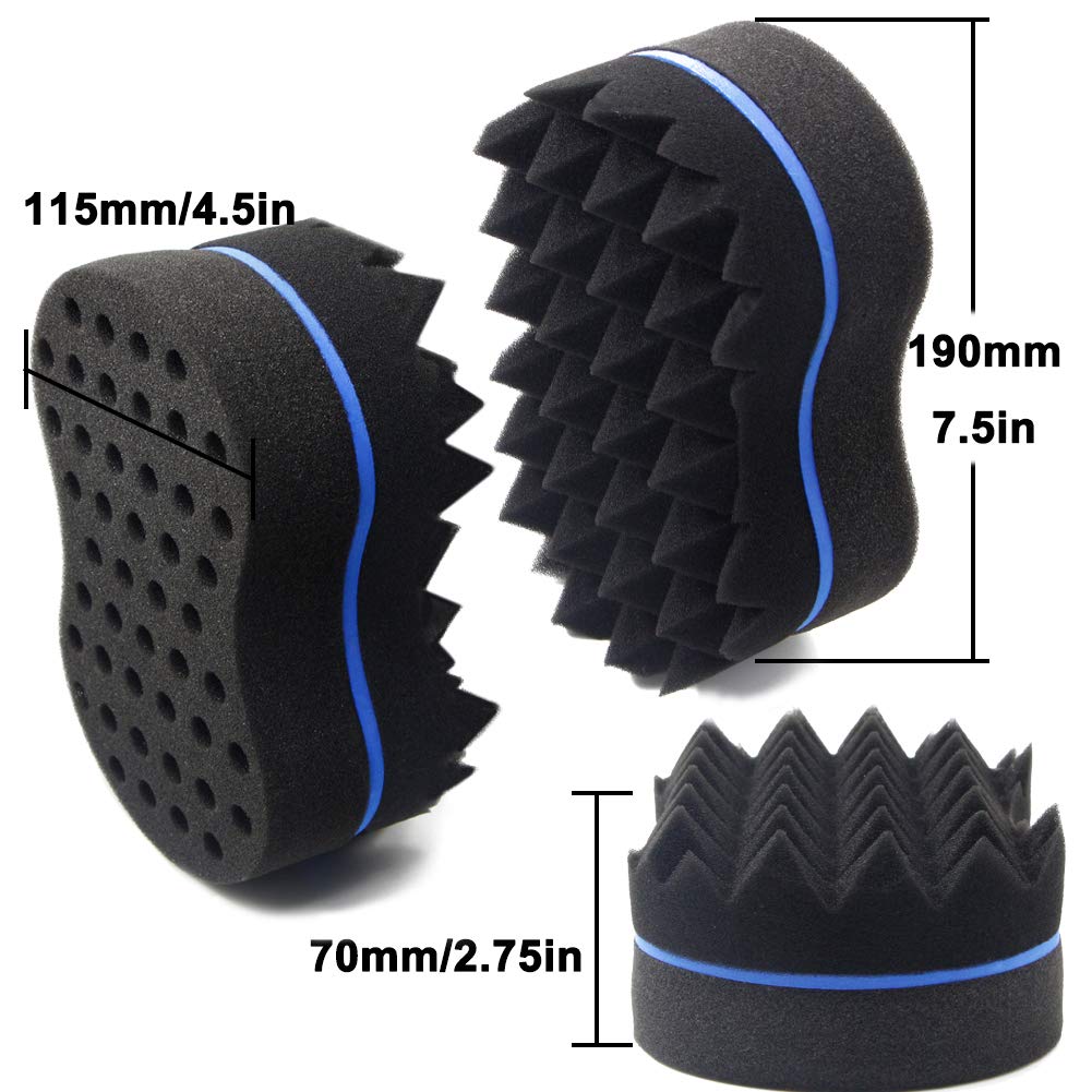 RioRand éponge-brosse dreads pour obtenir une texture maîtrisée.