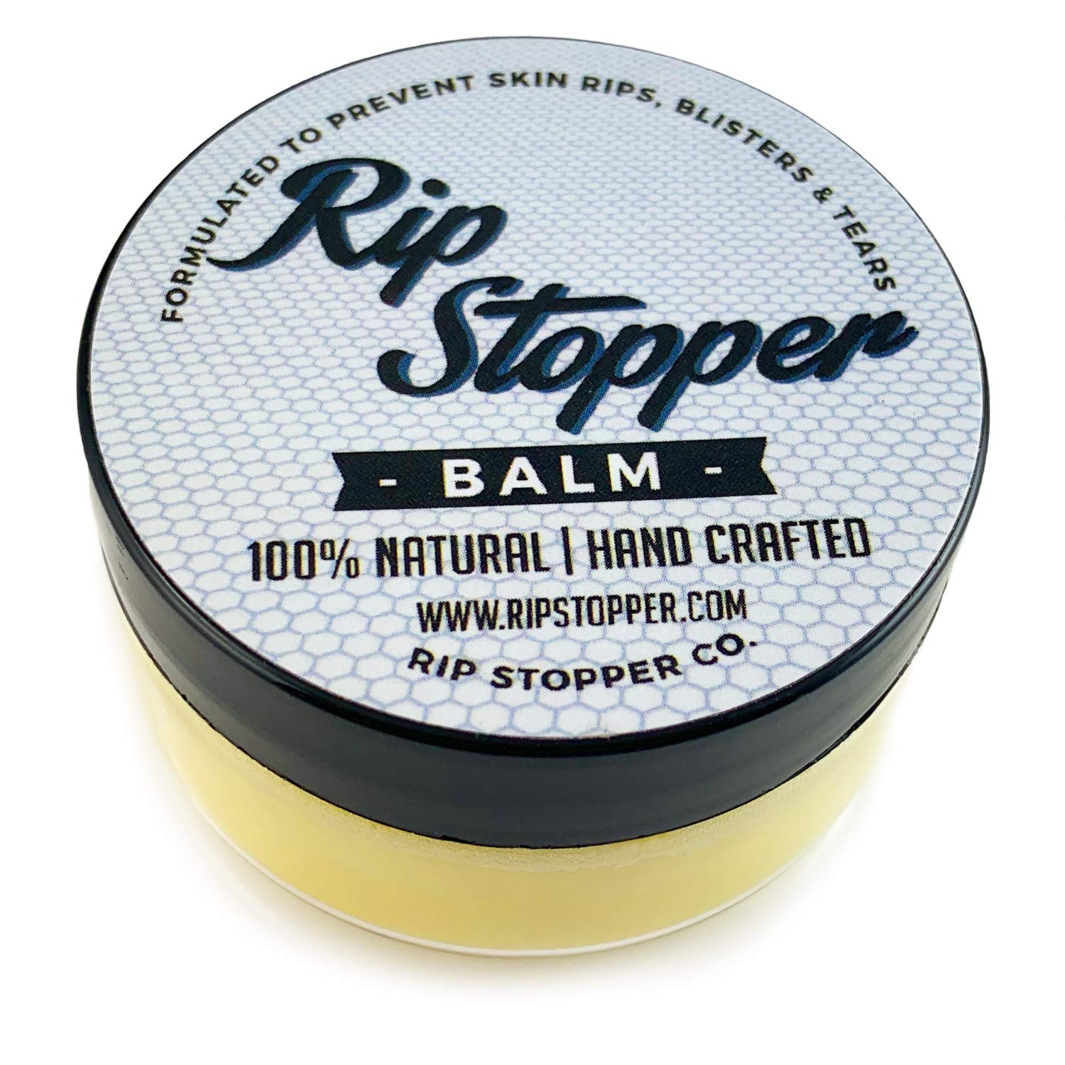 Rip Stopper Balm flacon 2oz prêt pour l'entraînement.