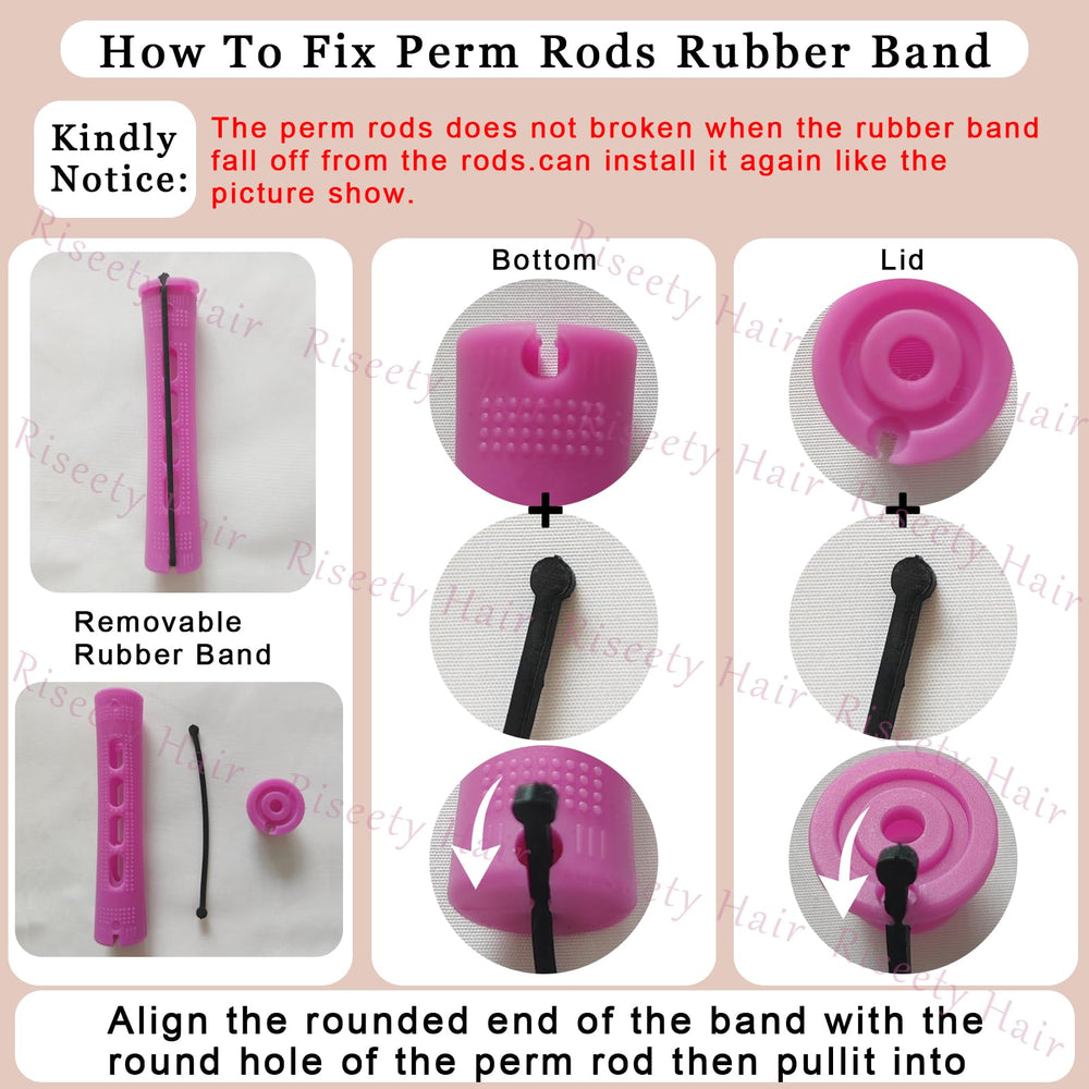 Riseety rouleaux coiffure salon violet pour look rapide et flexible.