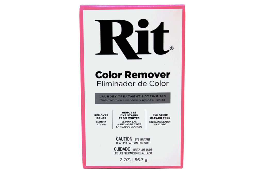 Rit détacheur couleur en poudre – poudre dans l'eau pour éliminer les teintes tenaces sans chlore.