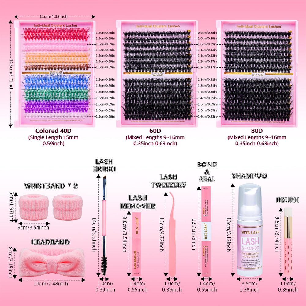 RITALASH brosse nettoyante cils: entretien facile des grappes et cils