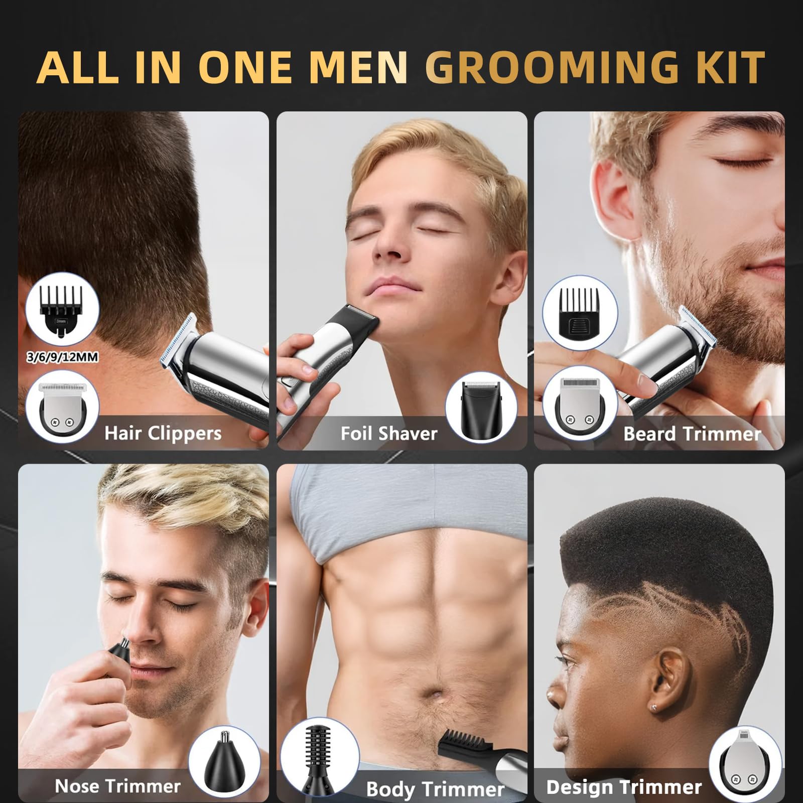 Le kit Ritarga soin tout-en-un réunit les outils essentiels pour barbe et poils.