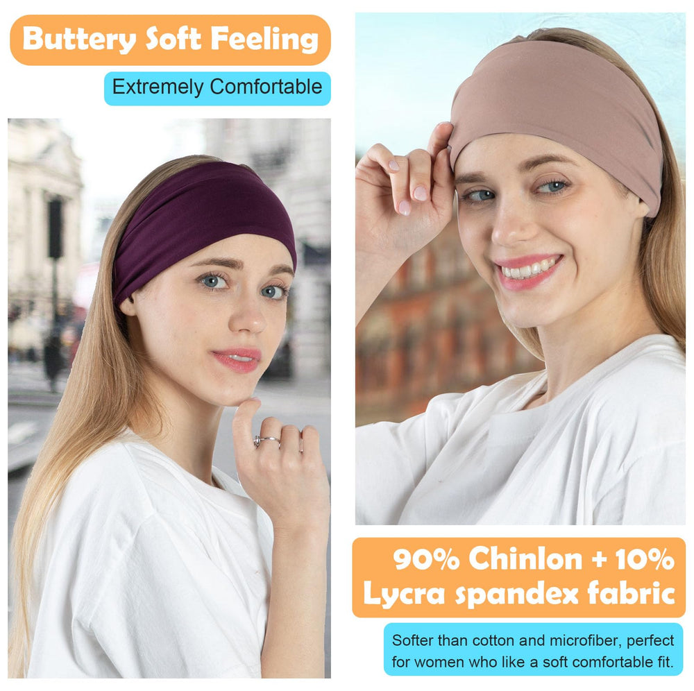 RITOPER bandeau large et confortable pendant la course et l'exercice.