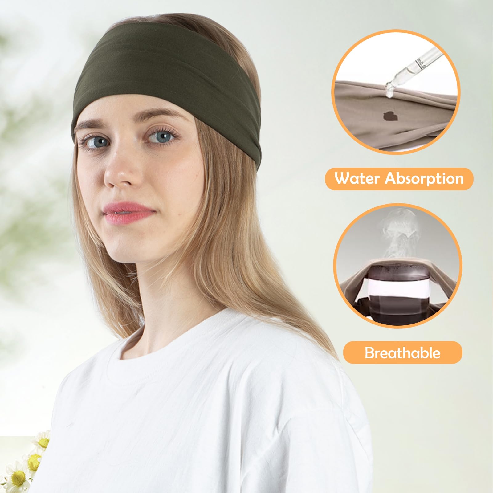 RITOPER bandeau large sous casque, confort durant le vélo ou le ski.